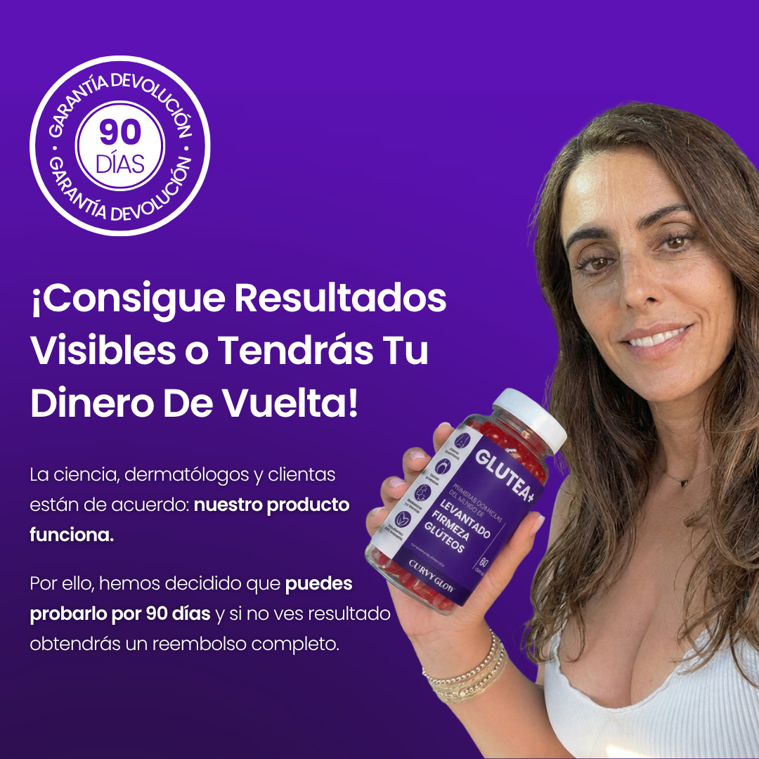 Gummies Glutea+ Levantado y Definición Glúteos