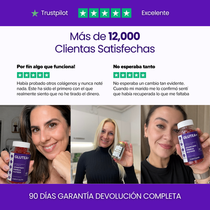Gummies Glutea+ Levantado y Definición Glúteos