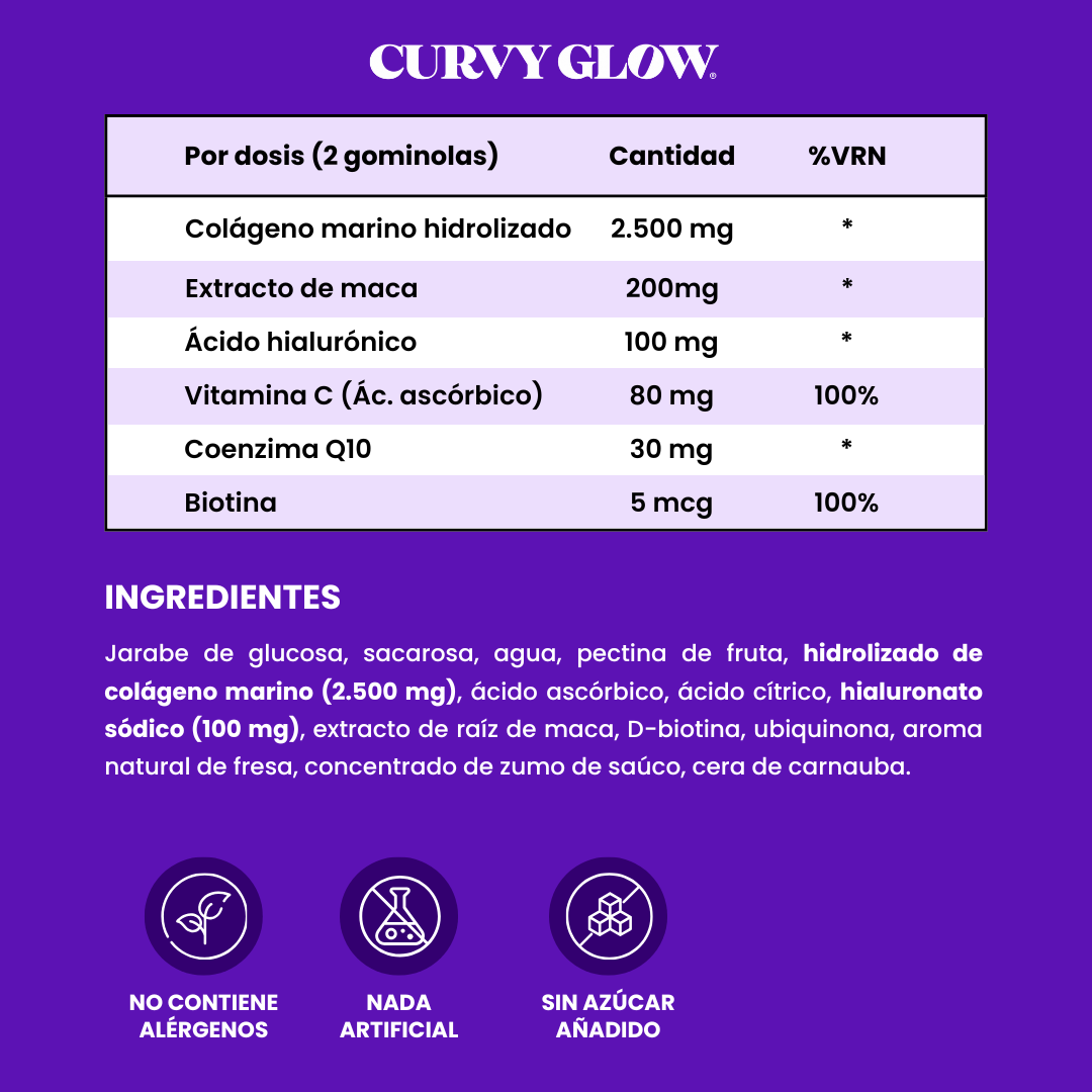 Gominola Glutea+ Levantado y Definición Glúteos