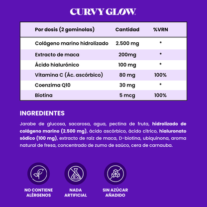 Gominola Glutea+ Levantado y Definición Glúteos